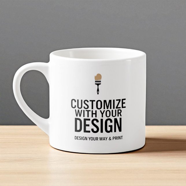 Custom Minimalist Personalized Company Branded  Espressomugg (Skapare uppladdad)