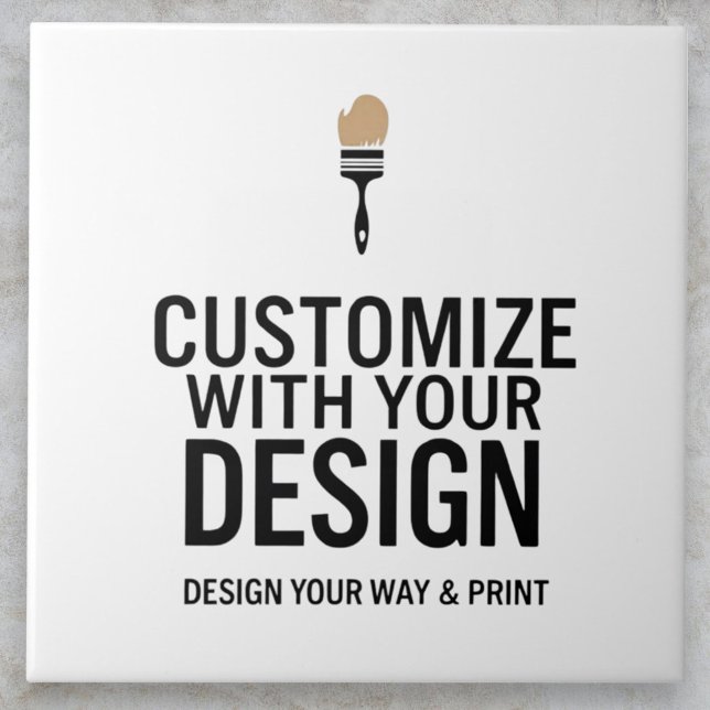 Custom Minimalist Personalized Company Branded  Kakelplatta (Skapare uppladdad)
