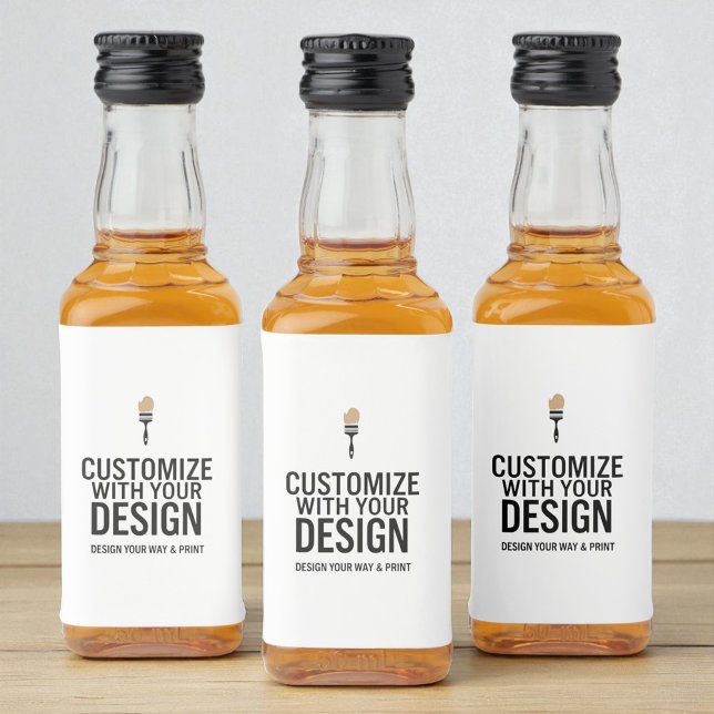 Custom Minimalist Personalized Company Branded  Spritflaskor Etikett (Skapare uppladdad)