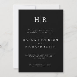 Custom Minimalist Wedding Invitation Inbjudningar