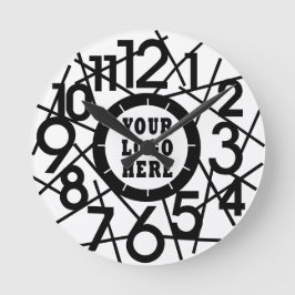 Custom Modern Abstract Geometric Wall Clock Rund Klocka
