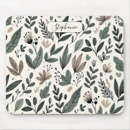 Custom Modern Botanical Office Pattern Musmatta