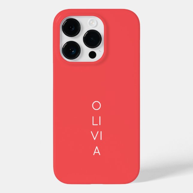 Custom Modern Coral Minimalist (Baksida)