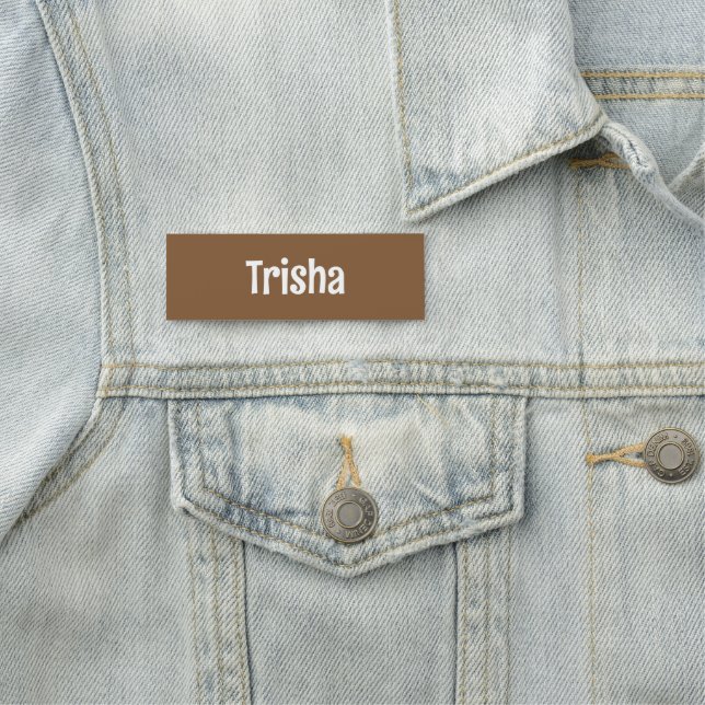 Custom Modern Fun Coffee Shop Employee ID Namnbricka (På plats)