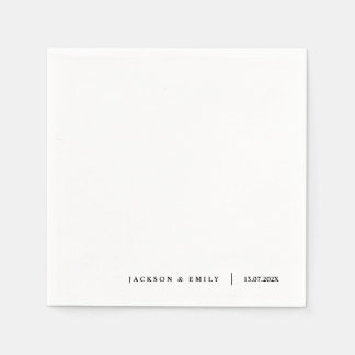 Custom Modern Minimalistic Wedding Pappersservett