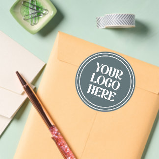 Custom, modern, polished & chic runt klistermärke