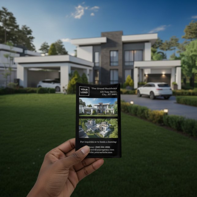 Custom Modern Real Estate Flyer with QR Code (Skapare uppladdad)
