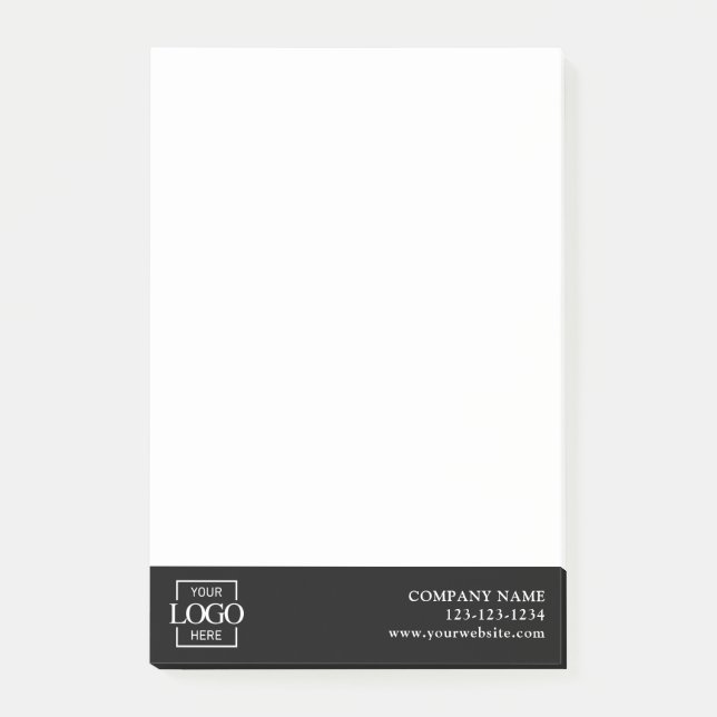 Custom Modern Simple Business Logo Professional  Post-it Block (Framsida)