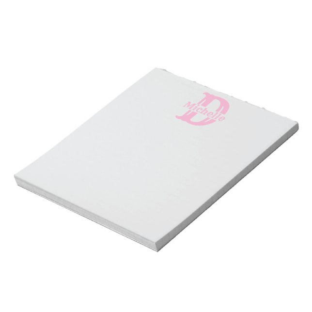 Custom Monogram Notepad - Create Your Own Sticky Anteckningsblock (Roterad)