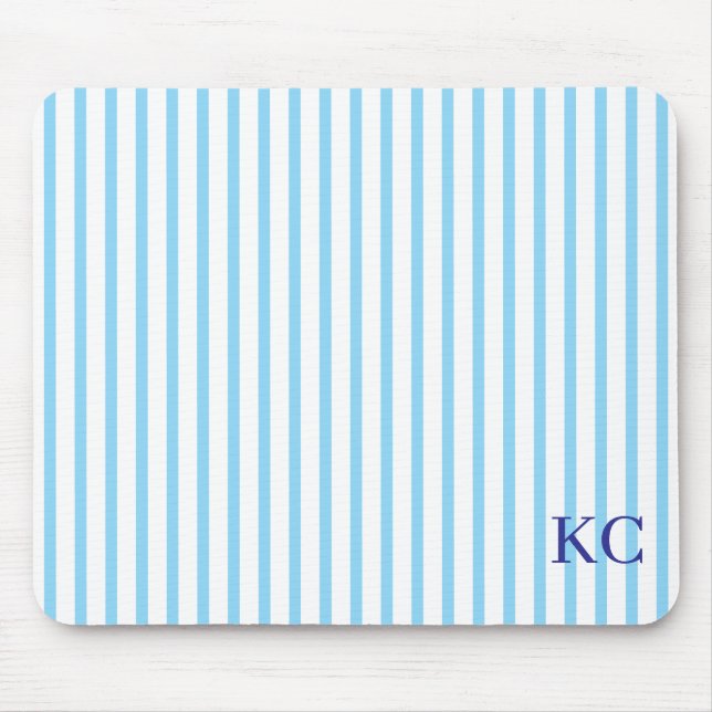 Custom Monogram Striped Workspace Personalized Musmatta (Framsidan)