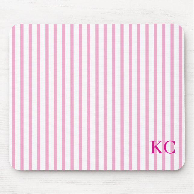 Custom Monogram Striped Workspace Personalized Musmatta (Framsidan)