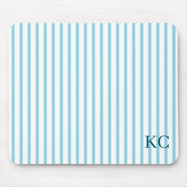 Custom Monogram Striped Workspace Personalized Musmatta (Framsidan)