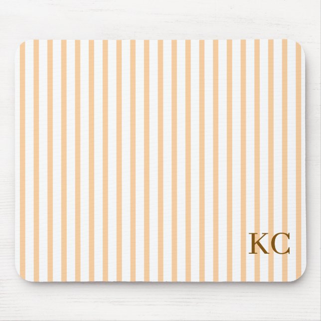 Custom Monogram Striped Workspace Personalized Musmatta (Framsidan)