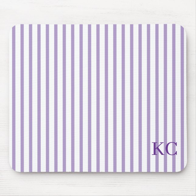 Custom Monogram Striped Workspace Personalized Musmatta (Framsidan)