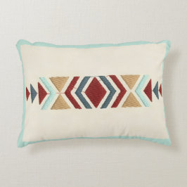 Custom Moroccan Geometric Embroidery Pattern Art Prydnadskudde