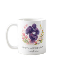 Custom Mother and Child Floral Mother’s Day Mug