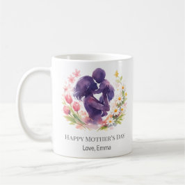 Custom Mother and Child Floral Mother’s Day Mug Kaffemugg