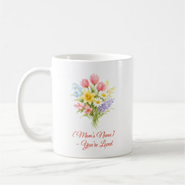 Custom Mother’s Day Bouquet of Flowers Mug Kaffemugg