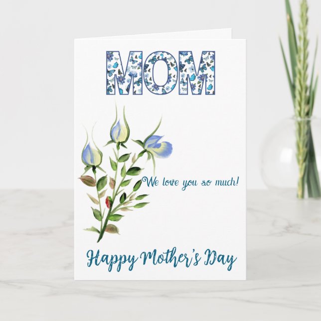Custom Mother's Day Card Kort (Framsida)