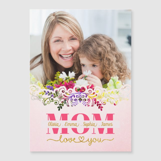 Custom Mother's Day I Photo & Personal Message (Framsida)
