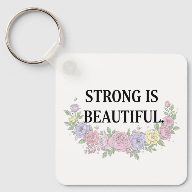 Custom Motivational Keychain Nyckelring (Framsida)