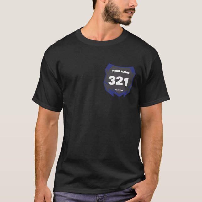 Custom Motocross Team Shirt T (Framsida)
