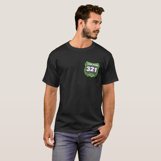 Custom Motocross Team Shirt T (Hel framsida)