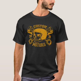 Custom Motorrad Bau & Reparatur Bike Motor Racing T Shirt