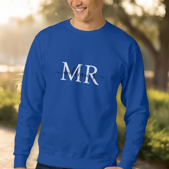 Custom Mr & Mrs Sweatshirt, Wedding Anniversary  Lång Ärmad Tröja (Skapare uppladdad)