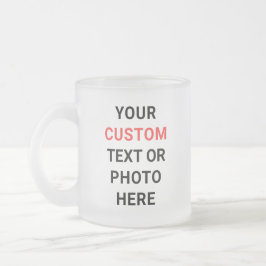Custom Mug | Add Text, Photo, Logo or Design Here Frostad Glasmugg