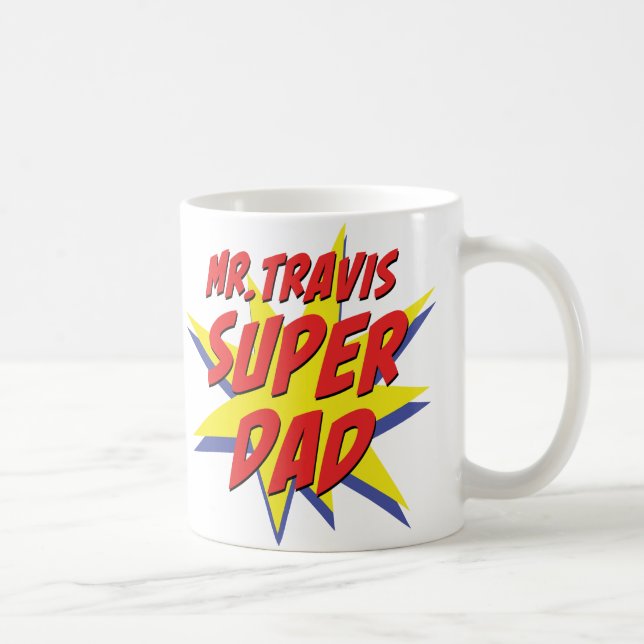 Custom Mug for dad, personalized cup, custom name  Kaffemugg (Höger)