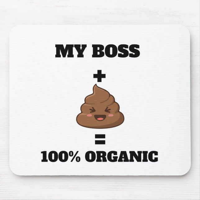 Custom Name 100% Organic Mousepad - Hilarious Offi Musmatta (Framsidan)