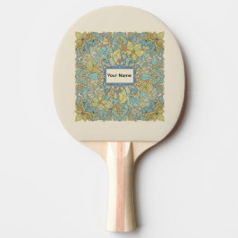 Custom Name Artistic Zentangle Ping Pong Paddle Pingisracket