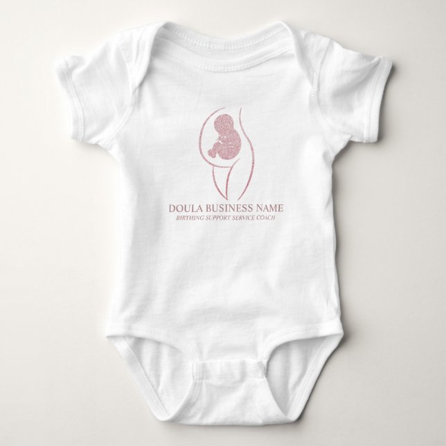Custom Name Birth Coach & Pregnancy Nurse T Shirt (Framsida)