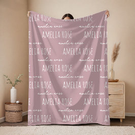 Custom Name Blanket Anniversary Gift for Couples Fleecefilt