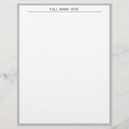 Custom Name Brevhuvud