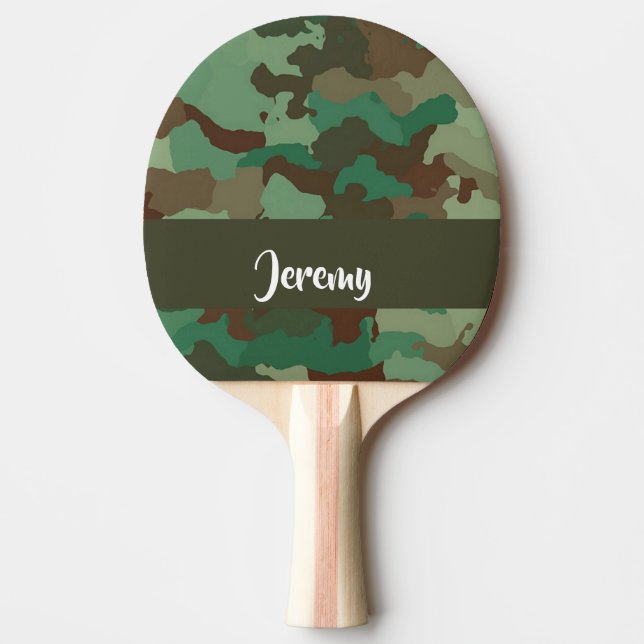 Custom  name camouflage pattern pingisracket (Framsidan)