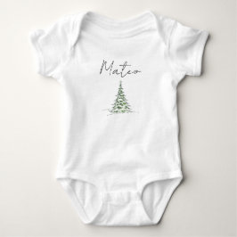 Custom Name Christmas Baby Romper First Xmas Mateo T Shirt