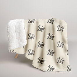 Custom Name Cozy Winter Blanket for Women or Kids