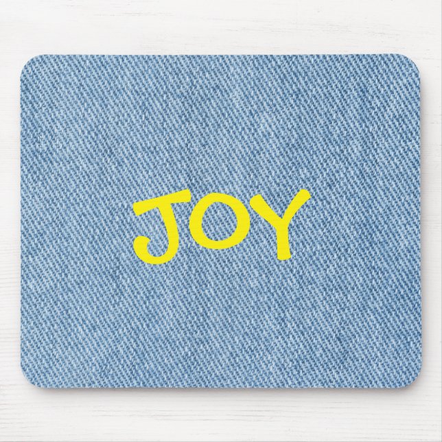 Custom Name Denim Jeans Mouse Pad Musmatta (Framsidan)