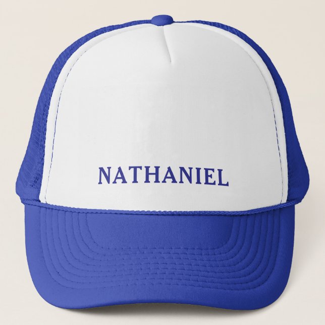 Custom Name Design for Personalized Trucker Hats Keps (Framsida)