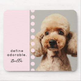 Custom Name Dog Funny Saying Photo Pastel Pink Musmatta