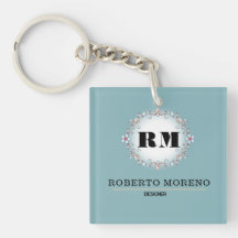 Custom name engraved  blue