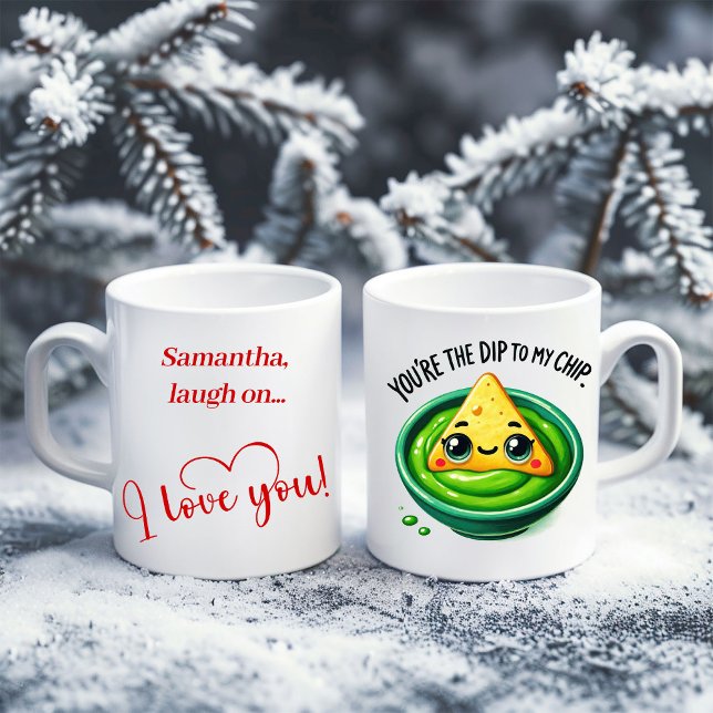 Custom Name Funny Food Mug Sweet Valentine Gift Kaffemugg (Custom Name Funny Food Mug Sweet Valentine Gift)