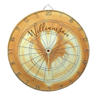 Custom Name Funny Retro Coffee Cappuccino Lover Darttavla