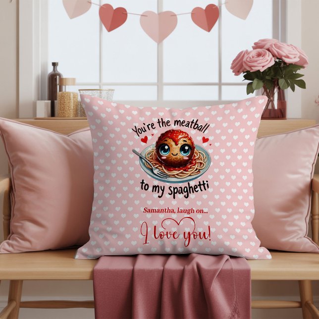 Custom Name Funny Valentine Love Pillow Gift Kudde (Custom Name Funny Valentine Love Pillow)