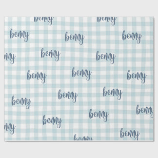 custom name gift wrap presentpapper