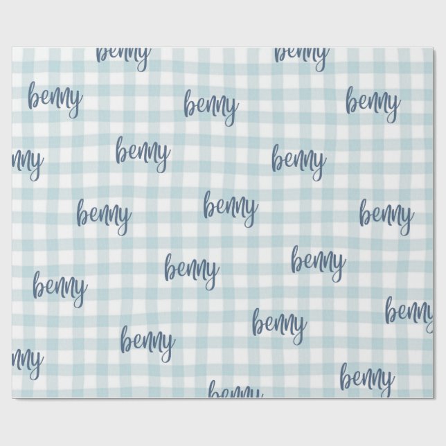custom name gift wrap presentpapper (Platt)