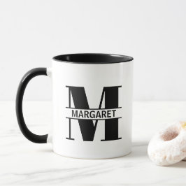 Custom Name Letter 'M' Mug Mugg