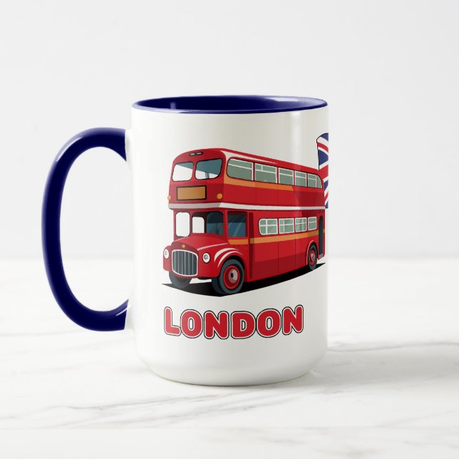 Custom Name London England Mugg (Vänster)